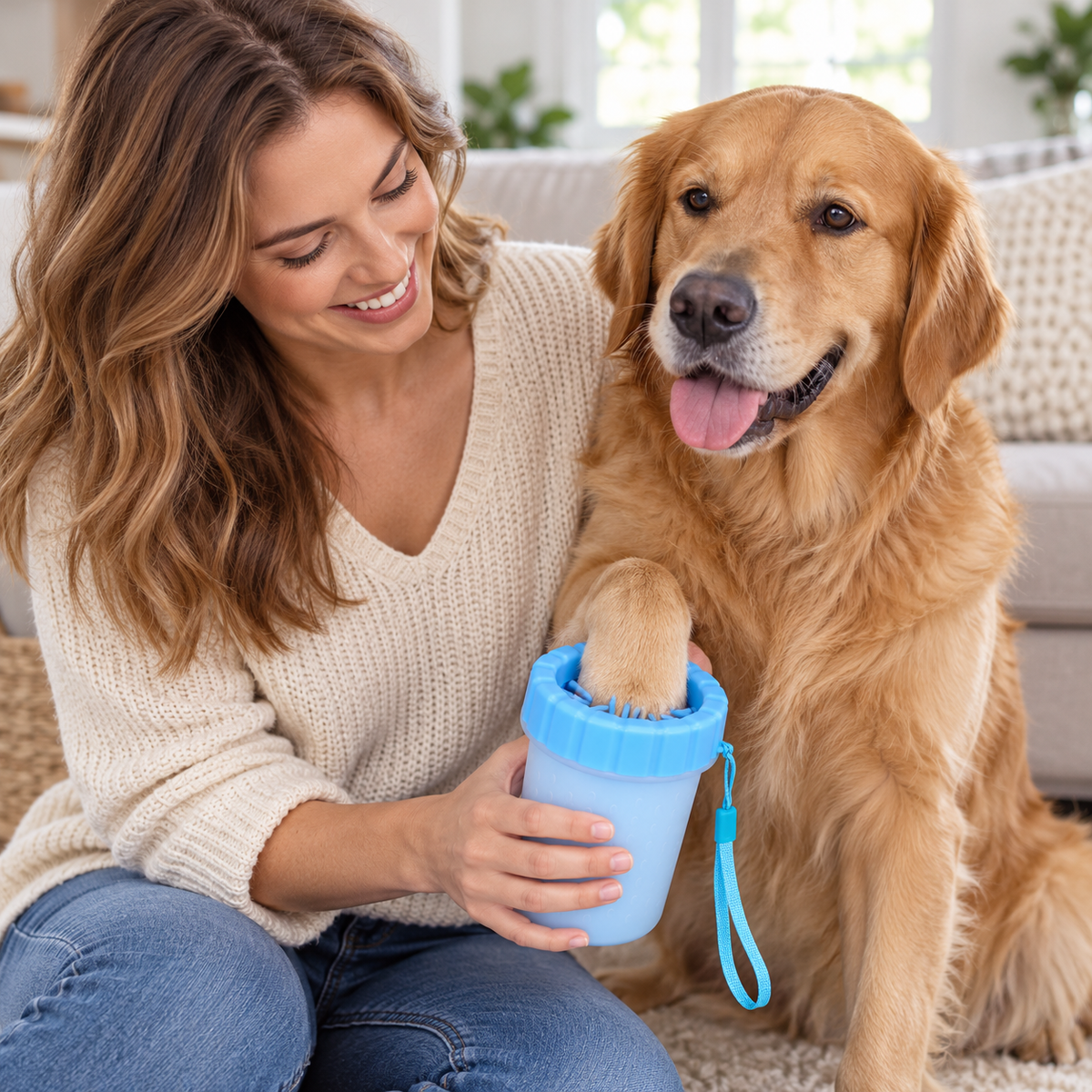 🐾 Pet Care Essential | Soft Silicone Paw Cleaner | Gentle Outdoor Grooming Solution