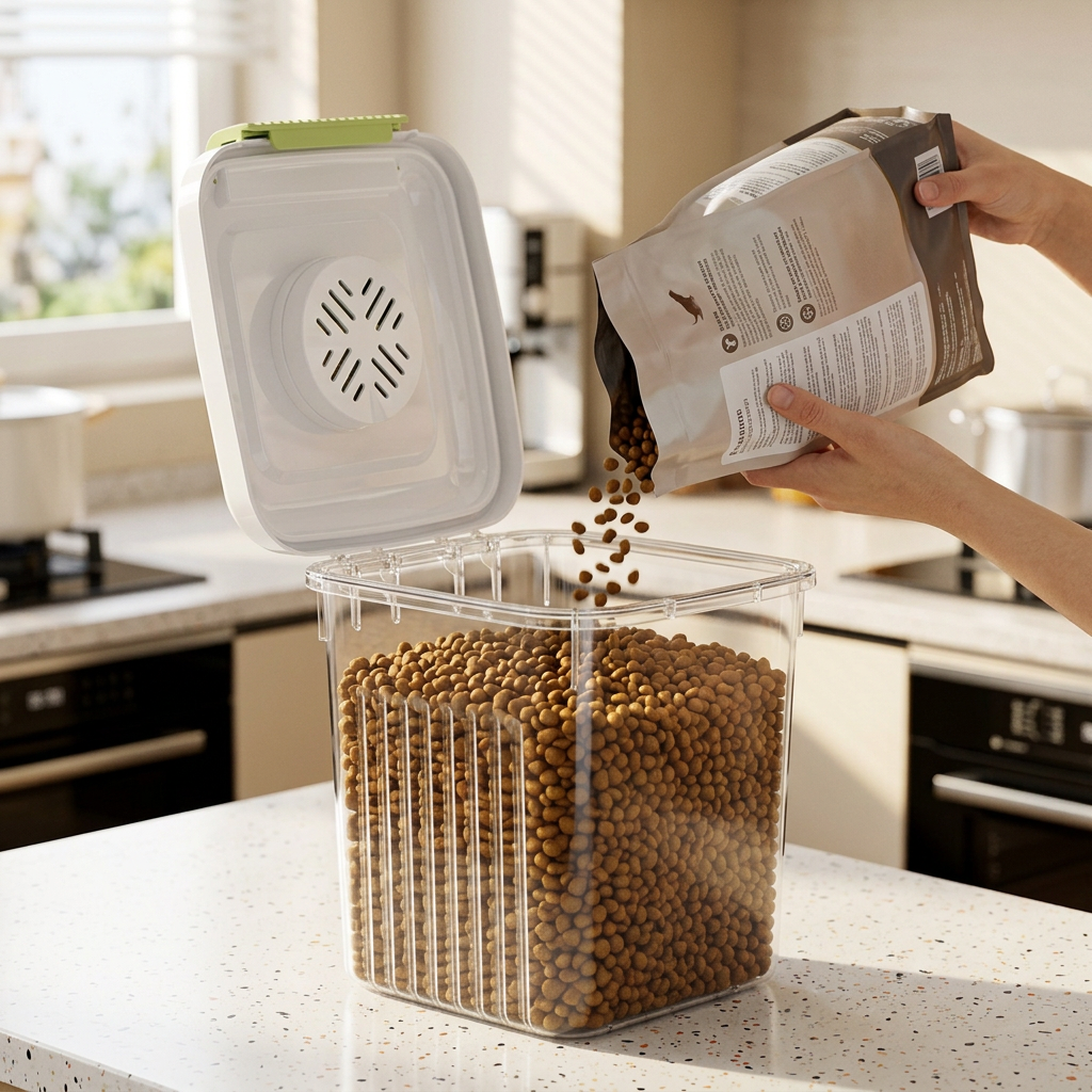 πΎ Pet Food Storage | Airtight Plastic Container | Fresh & Organized Kitchen Essential