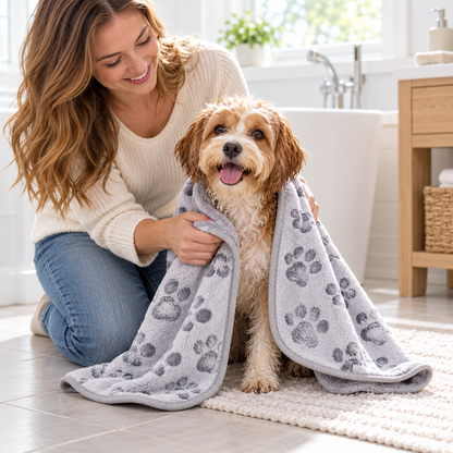 🐕‍🦺 Pet Drying Towel | Soft & Absorbent | Quick Drying After Bath Time