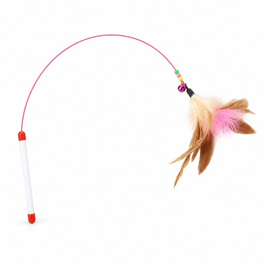🎀 Cat Interactive Toy | Soft Feather Design | Indoor Play & Fun Bonding