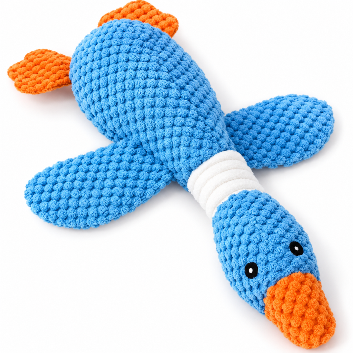 🦆 Plush Pet Toy | Soft Knitted Texture | Cozy Playtime & Comfort Companion