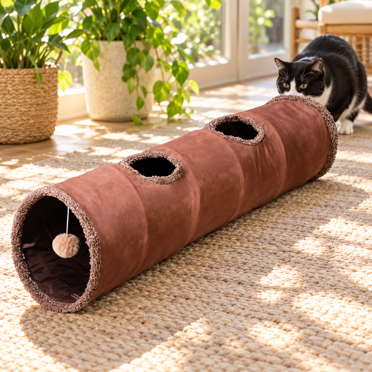 🎐 Multi-Functional Cat Tunnel Toy | Endless Exploration & Fun