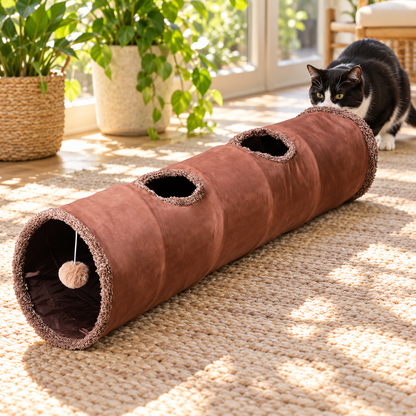 🎐 Multi-Functional Cat Tunnel Toy | Endless Exploration & Fun