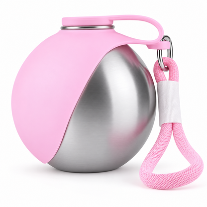☁️ Portable Pet Water Bottle | Stainless Steel Design | Outdoor Walks & Travel Essentials