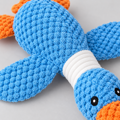 🦆 Plush Pet Toy | Soft Knitted Texture | Cozy Playtime & Comfort Companion