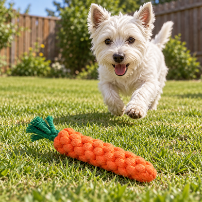 🥕 Pet Chew Toy | Braided Rope Design | Daily Play & Interactive Bonding