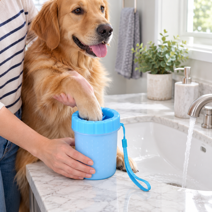 🐾 Pet Care Essential | Soft Silicone Paw Cleaner | Gentle Outdoor Grooming Solution