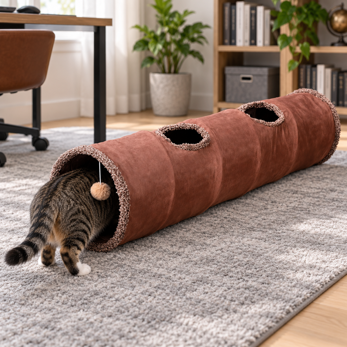 🎐 Multi-Functional Cat Tunnel Toy | Endless Exploration & Fun