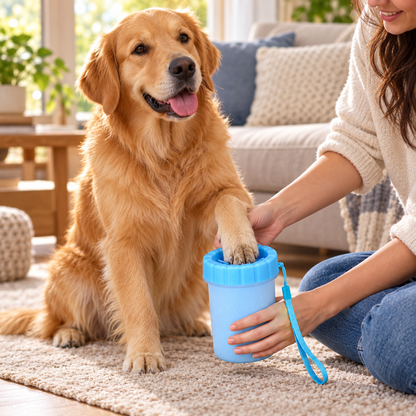 🐾 Pet Care Essential | Soft Silicone Paw Cleaner | Gentle Outdoor Grooming Solution