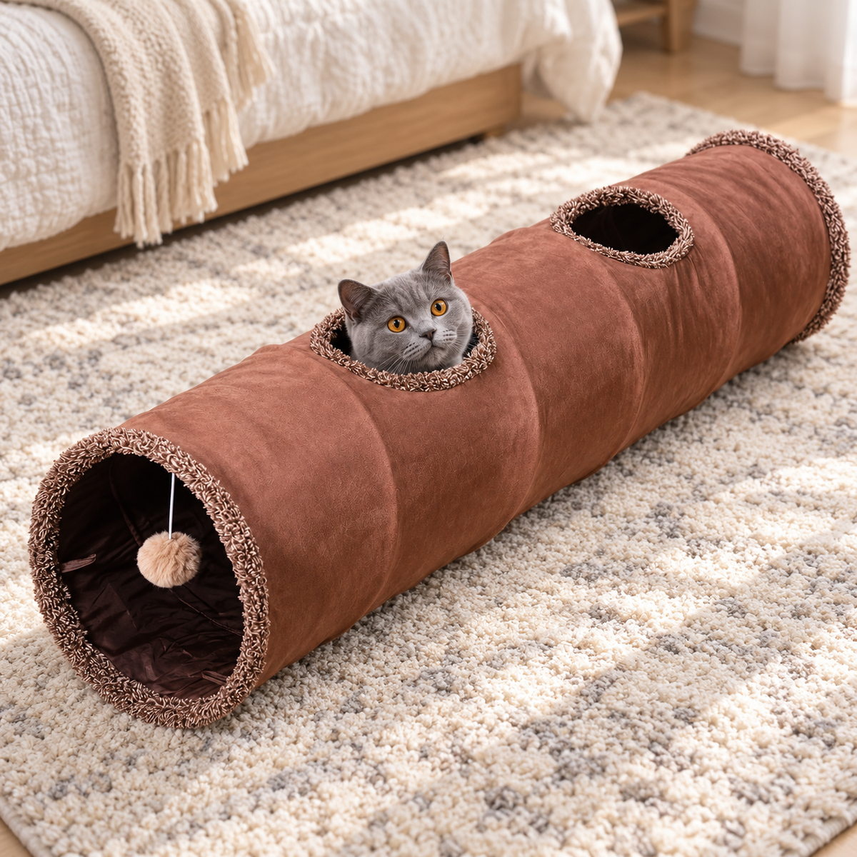 🎐 Multi-Functional Cat Tunnel Toy | Endless Exploration & Fun