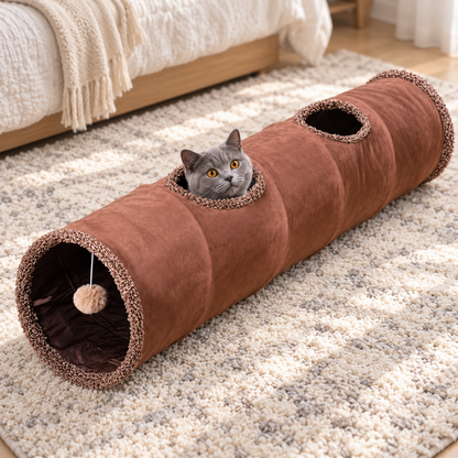 🎐 Multi-Functional Cat Tunnel Toy | Endless Exploration & Fun
