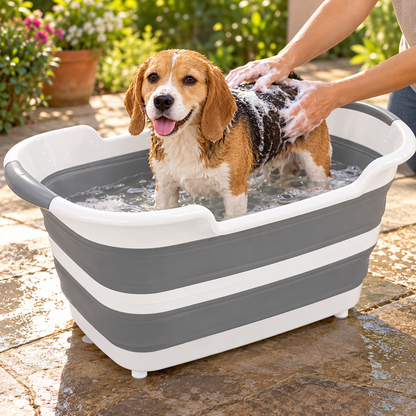 🎗️ Foldable Pet Bathtub | Portable & Space-Saving | Easy Home Grooming