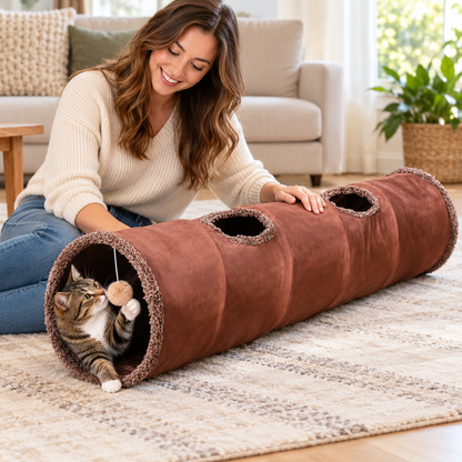 🎐 Multi-Functional Cat Tunnel Toy | Endless Exploration & Fun