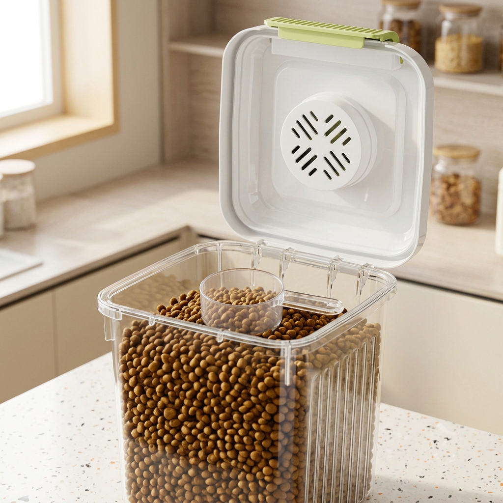 🐾 Pet Food Storage | Airtight Plastic Container | Fresh & Organized Kitchen Essential