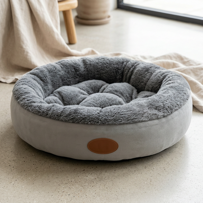 🐾 Comfort Pick | Plush Fabric | Cozy Indoor Dog Bed | For Dogs & Puppies | Soft Bolstered Nest