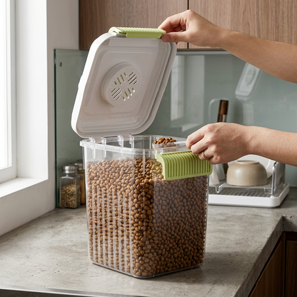 🐾 Pet Food Storage | Airtight Plastic Container | Fresh & Organized Kitchen Essential