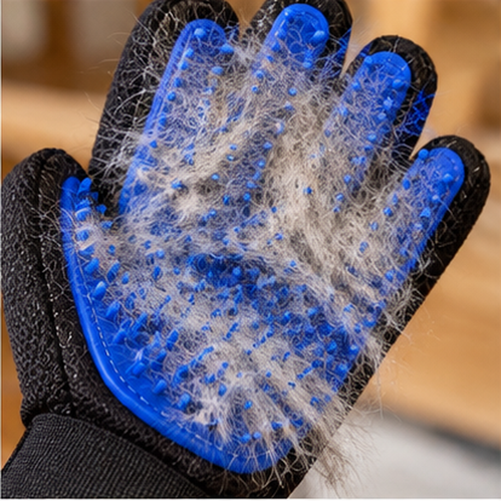 ⭐ Pet Grooming Glove | Soft Silicone Massage Design | Gentle Care for Dogs & Cats