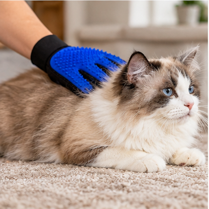 ⭐ Pet Grooming Glove | Soft Silicone Massage Design | Gentle Care for Dogs & Cats