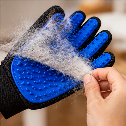 ⭐ Pet Grooming Glove | Soft Silicone Massage Design | Gentle Care for Dogs & Cats